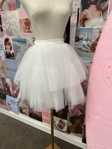 Ivory Tulle Mini Skirt - SAMPLE SALE