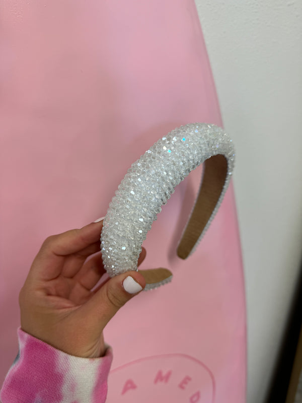 Crystal Headband - White