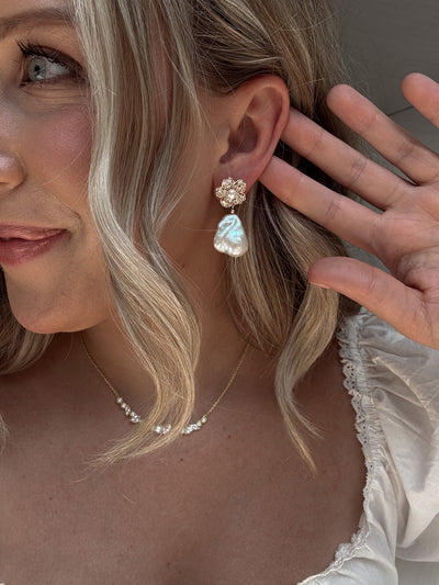 Jolie Pearl Drop Earrings