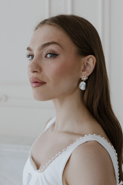 Jolie Pearl Drop Earrings