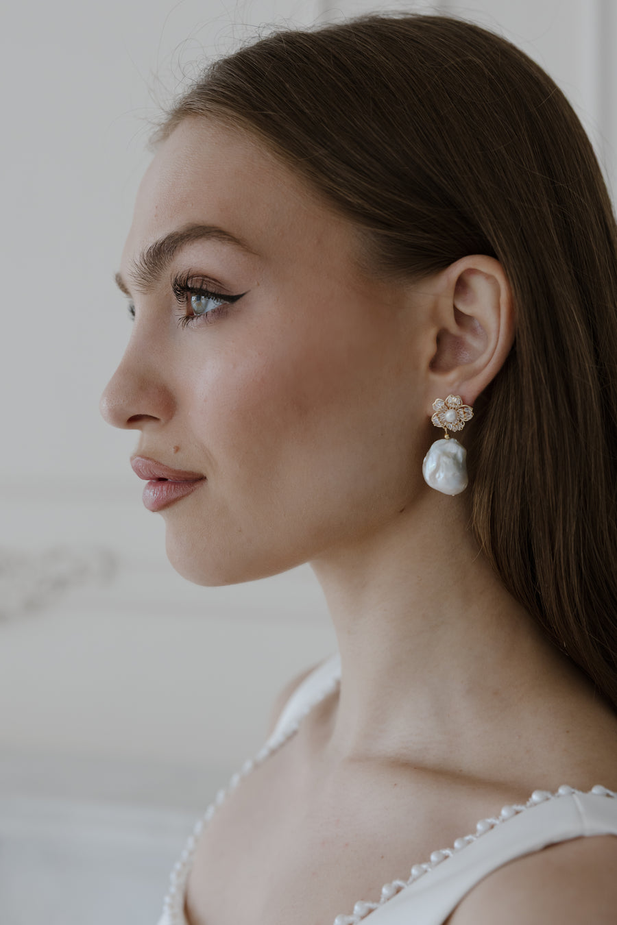 Jolie Pearl Drop Earrings