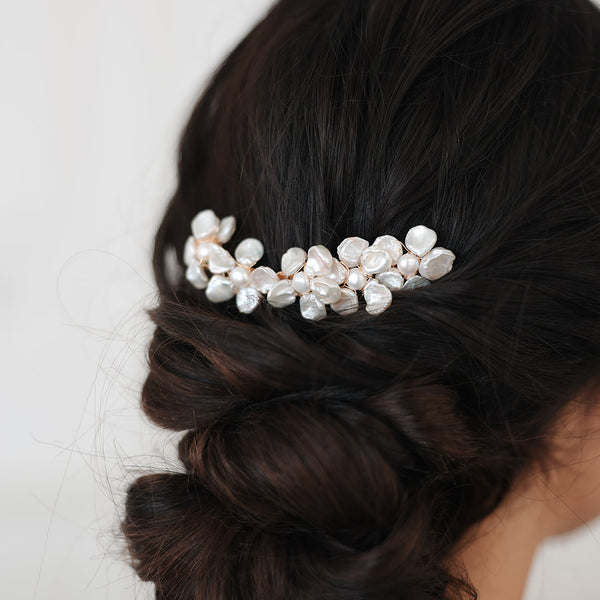 Jules Baroque Pearl Hair Comb – Untamed Petals