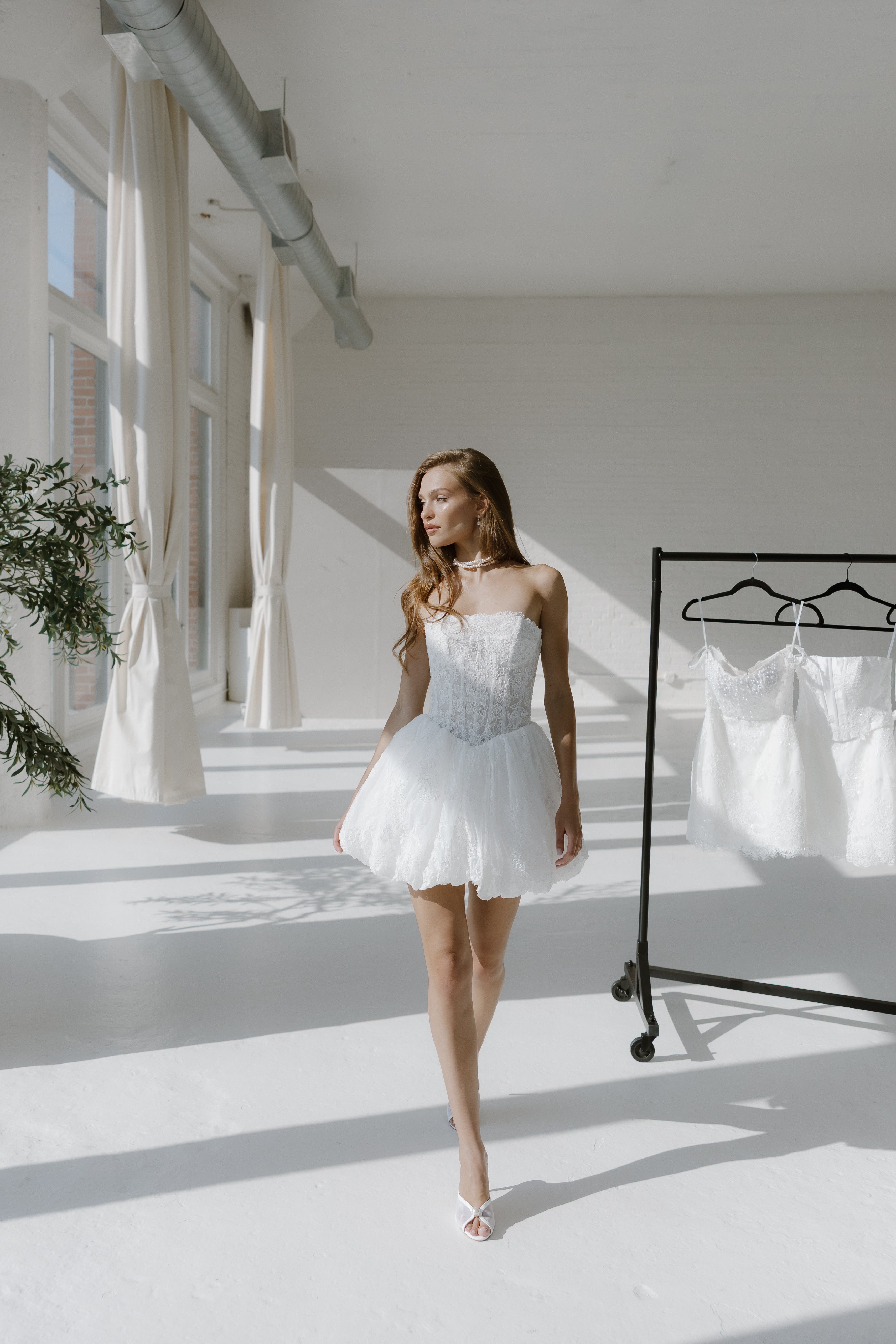 Juliette Mini Dress – Strapless Lace Bubble Mini Dress | Untamed