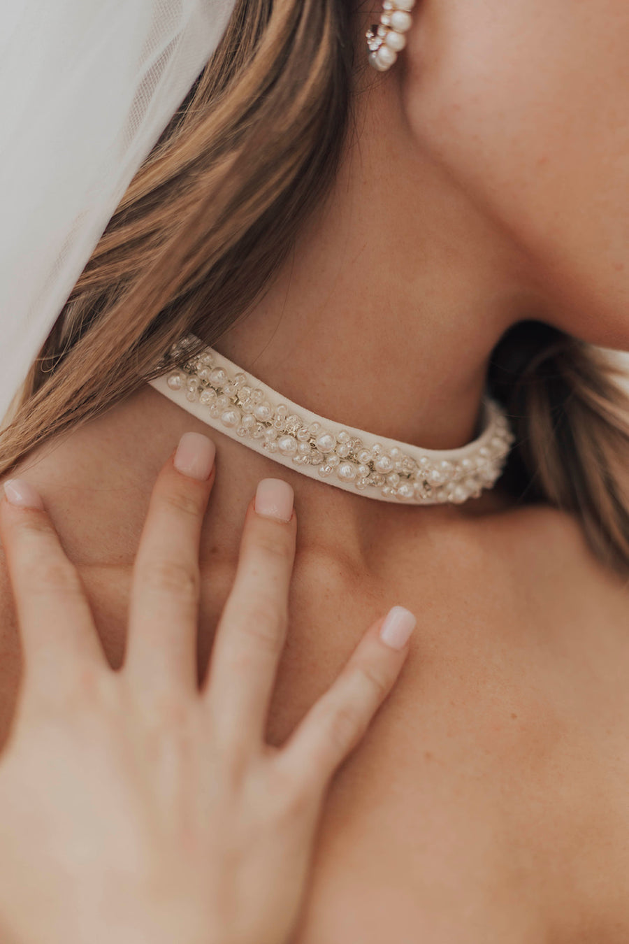 Kara Pearl and Crystal Choker