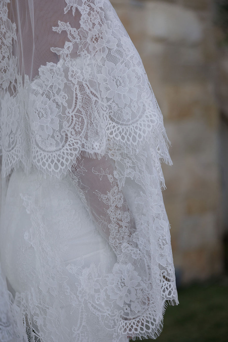 Keepsake Two-Tier Fingertip Veil