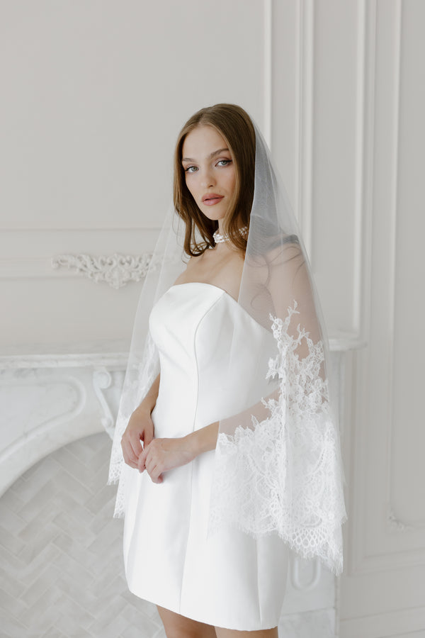 Keepsake Two-Tier Fingertip Veil