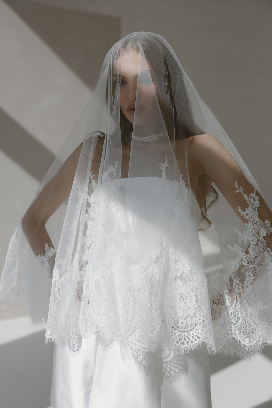 Keepsake Two-Tier Fingertip Veil