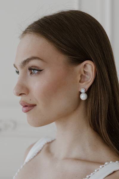 Kit Pearl and Crystal Earrings