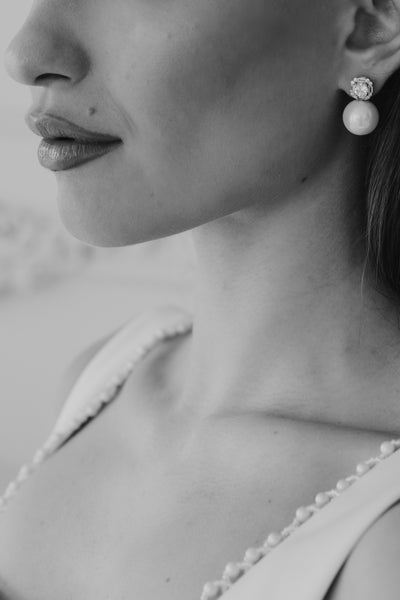 Kit Pearl and Crystal Earrings