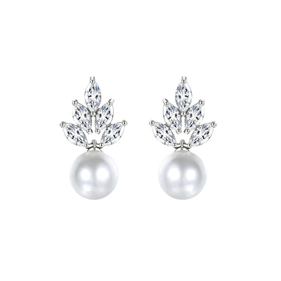 Lennox Pearl and Crystal Earrings