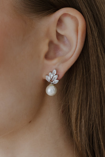 Lennox Pearl and Crystal Earrings