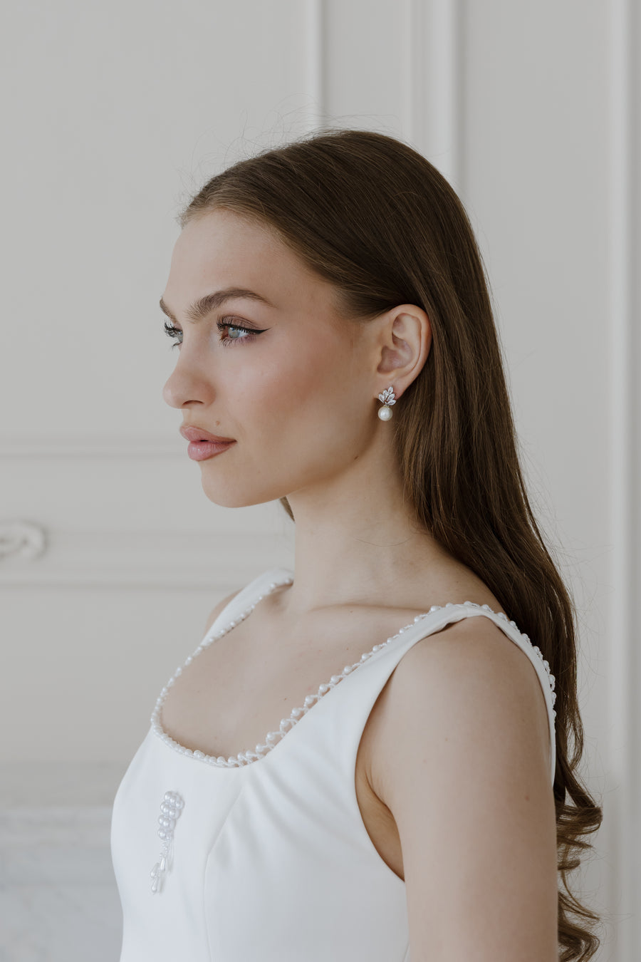 Lennox Pearl and Crystal Earrings