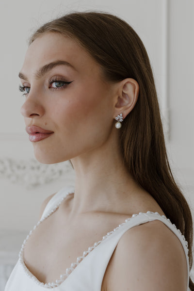 Lennox Pearl and Crystal Earrings