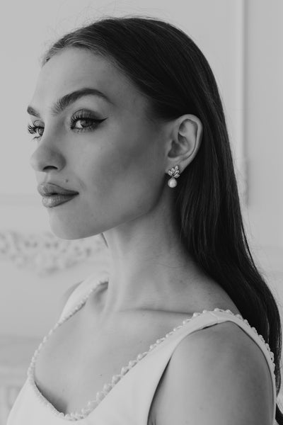 Lennox Pearl and Crystal Earrings