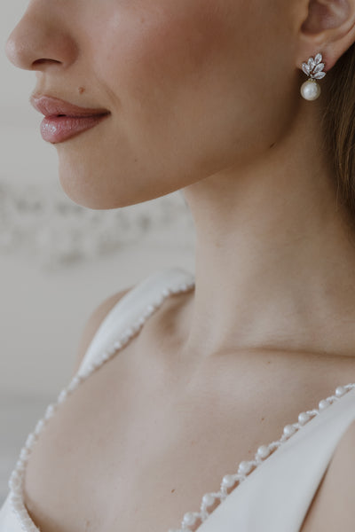 Lennox Pearl and Crystal Earrings