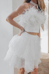 Lotus Sequin Mini Skirt - SAMPLE SALE