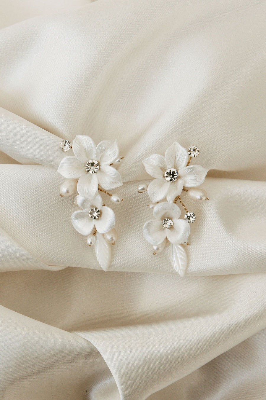 Louise Porcelain Flower Earrings