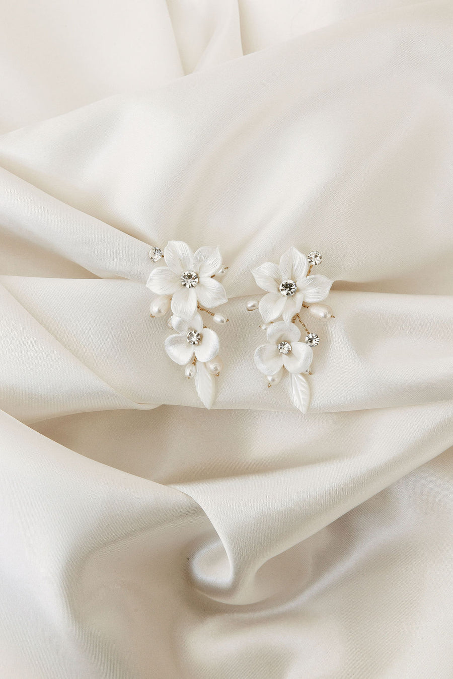 Louise Porcelain Flower Earrings