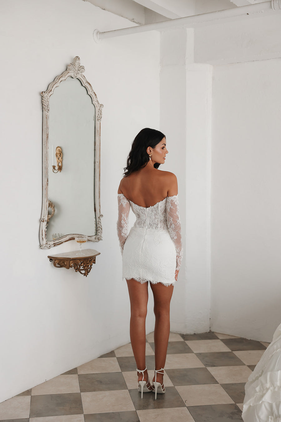 Madeline Mini Dress Size 2 - SAMPLE SALE - Damaged