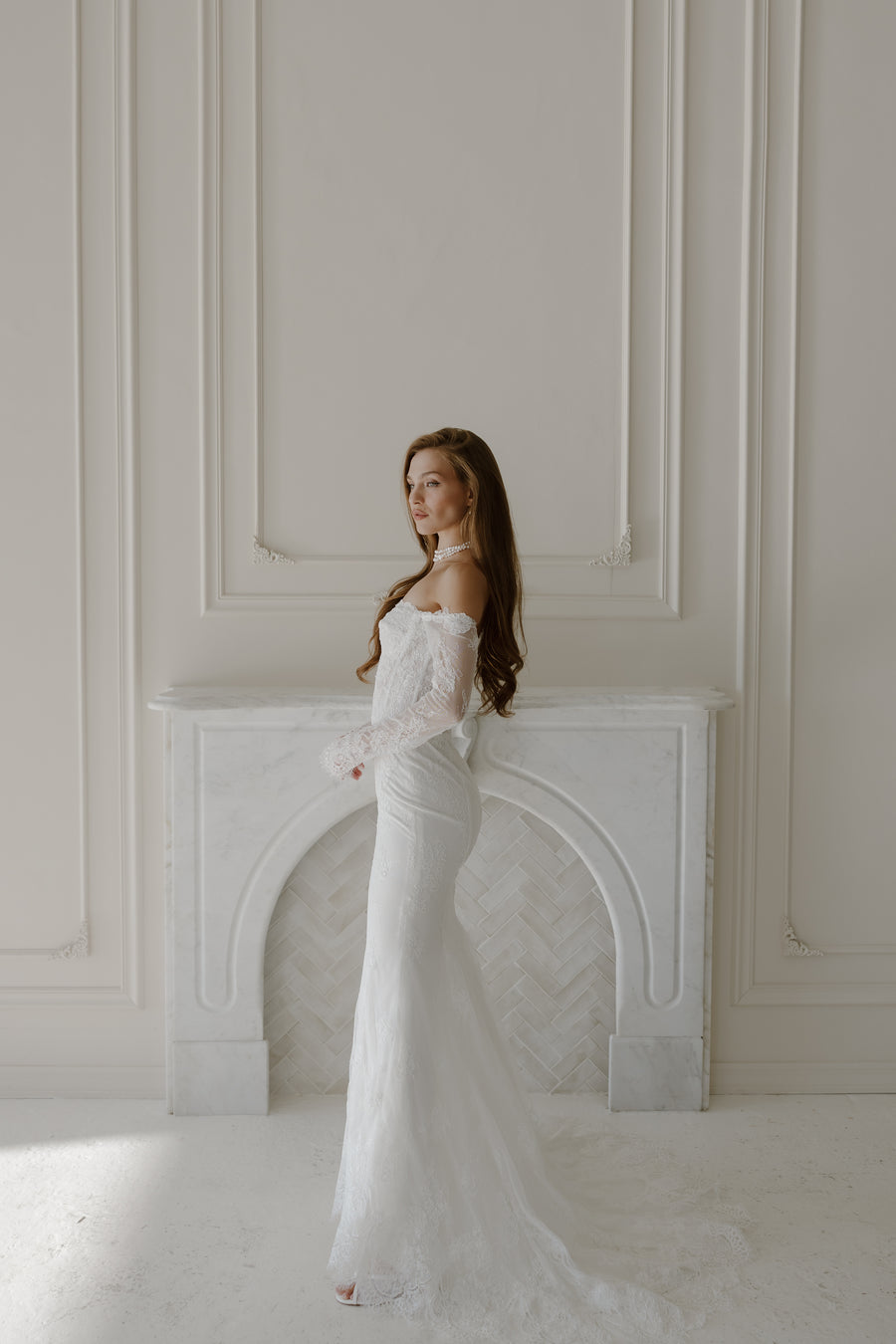 Vuse Go 100 Madeline Off-Shoulder Lace Bridal Mini Dress Vuse Go 100 Madeline Off-Shoulder Lace Bridal Mini Dress