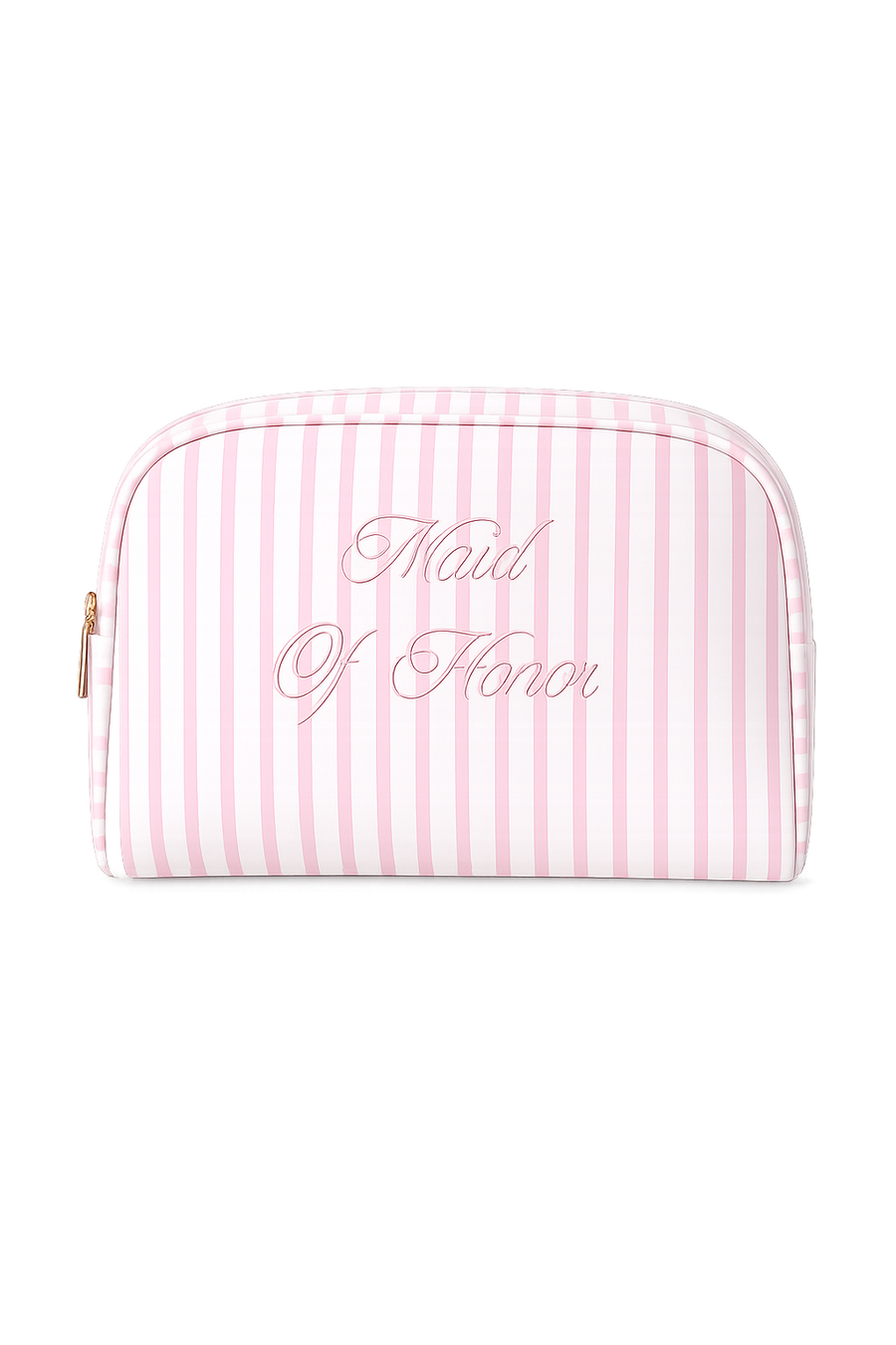 Maid of Honor Striped Cosmetic Bag