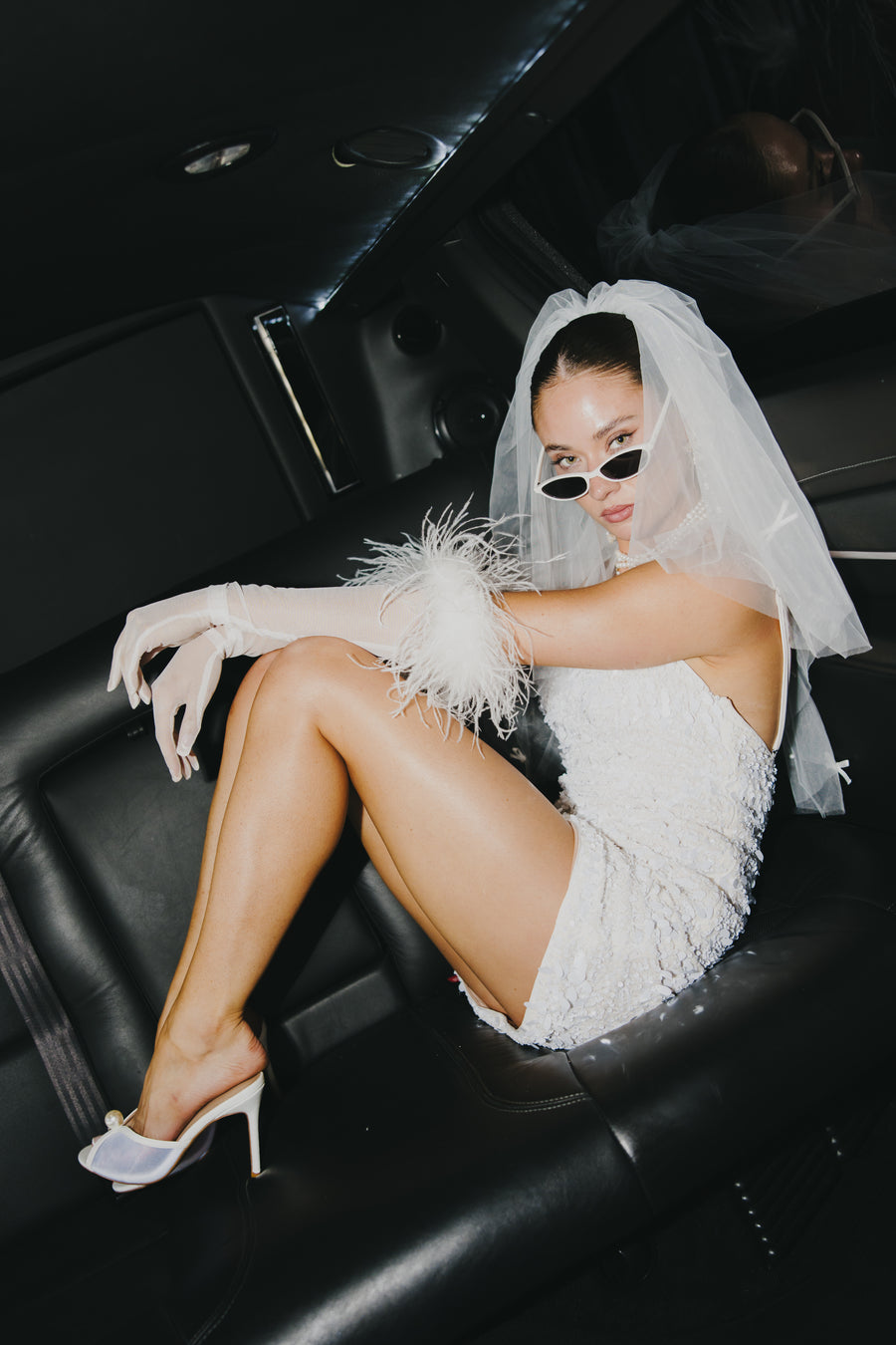 Sabrina Feather Gloves
