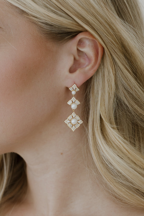 Margaux Pearl Drop Earrings