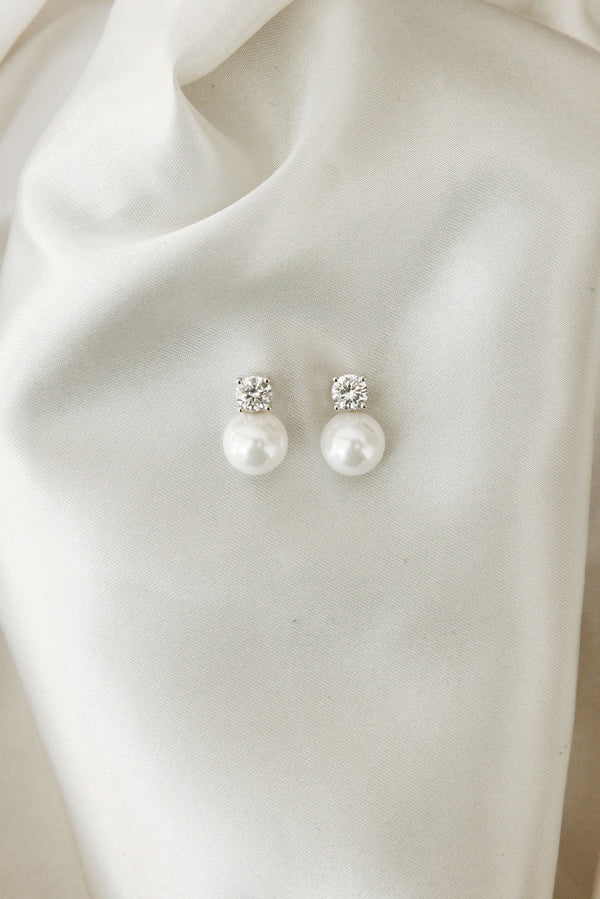 Maven Pearl and Crystal Studs