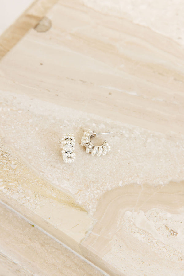 Millie Mini Pearl Hoops