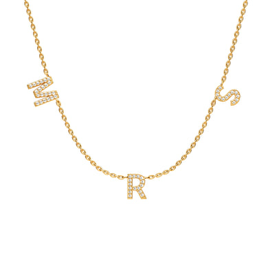 MRS SPACED out Pave Necklace