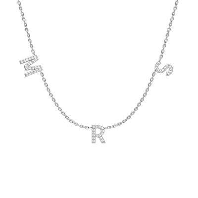 MRS SPACED out Pave Necklace