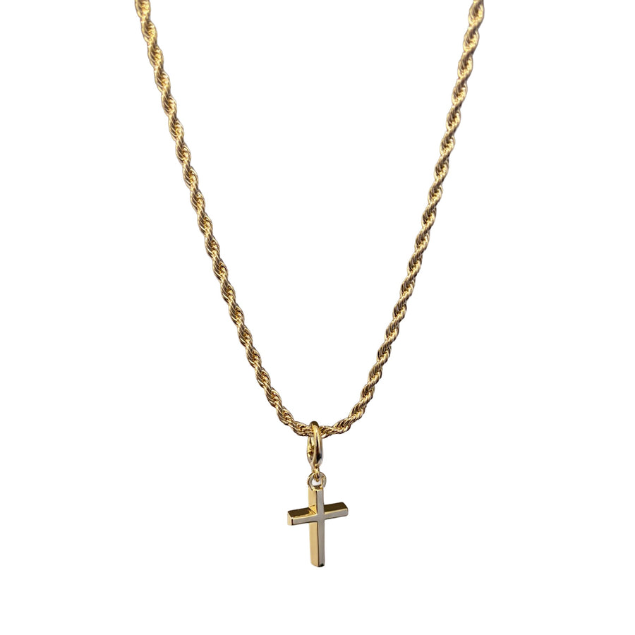 Drip Cross | Charm Pendant with Clasp