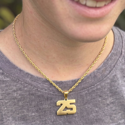 Midas Rope Chain Sports Necklace | Gold