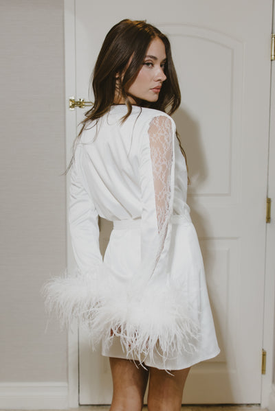 Olivia Feather Robe