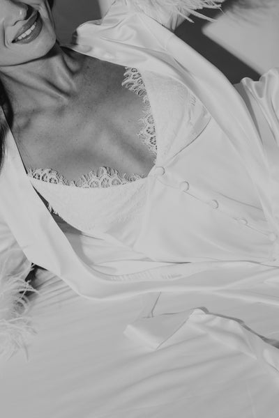 Olivia Feather Robe