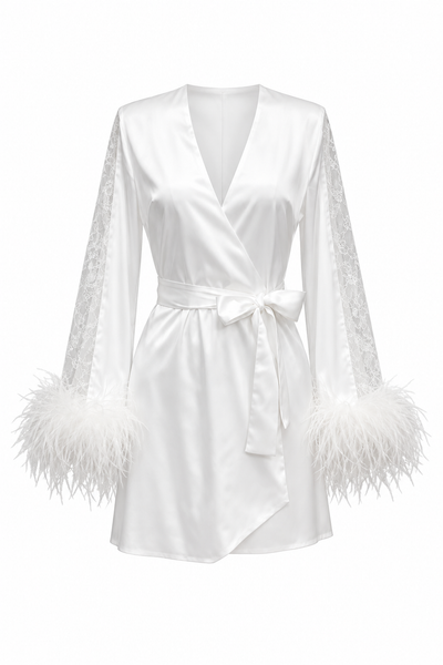 Olivia Feather Robe