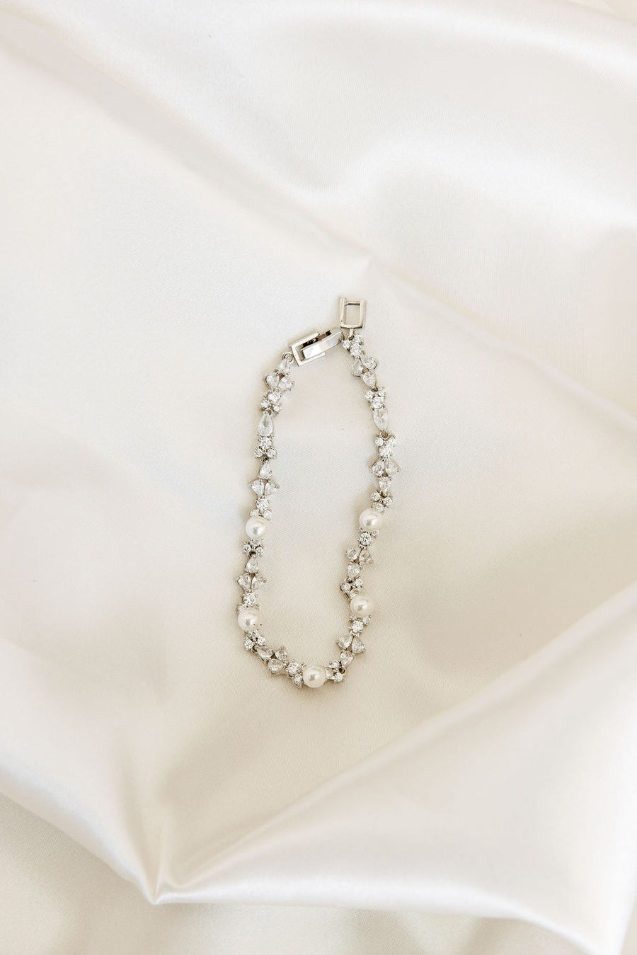 Opulent Pearl and Crystal Bracelet