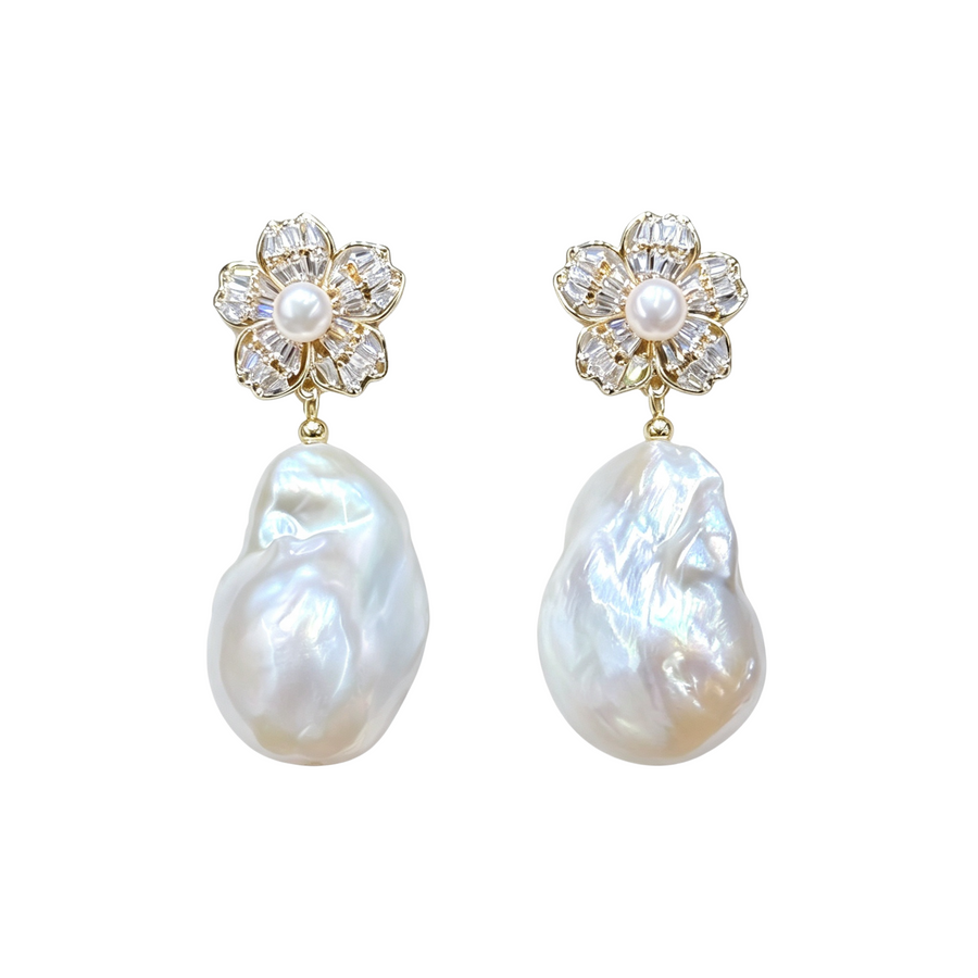 Jolie Pearl Drop Earrings