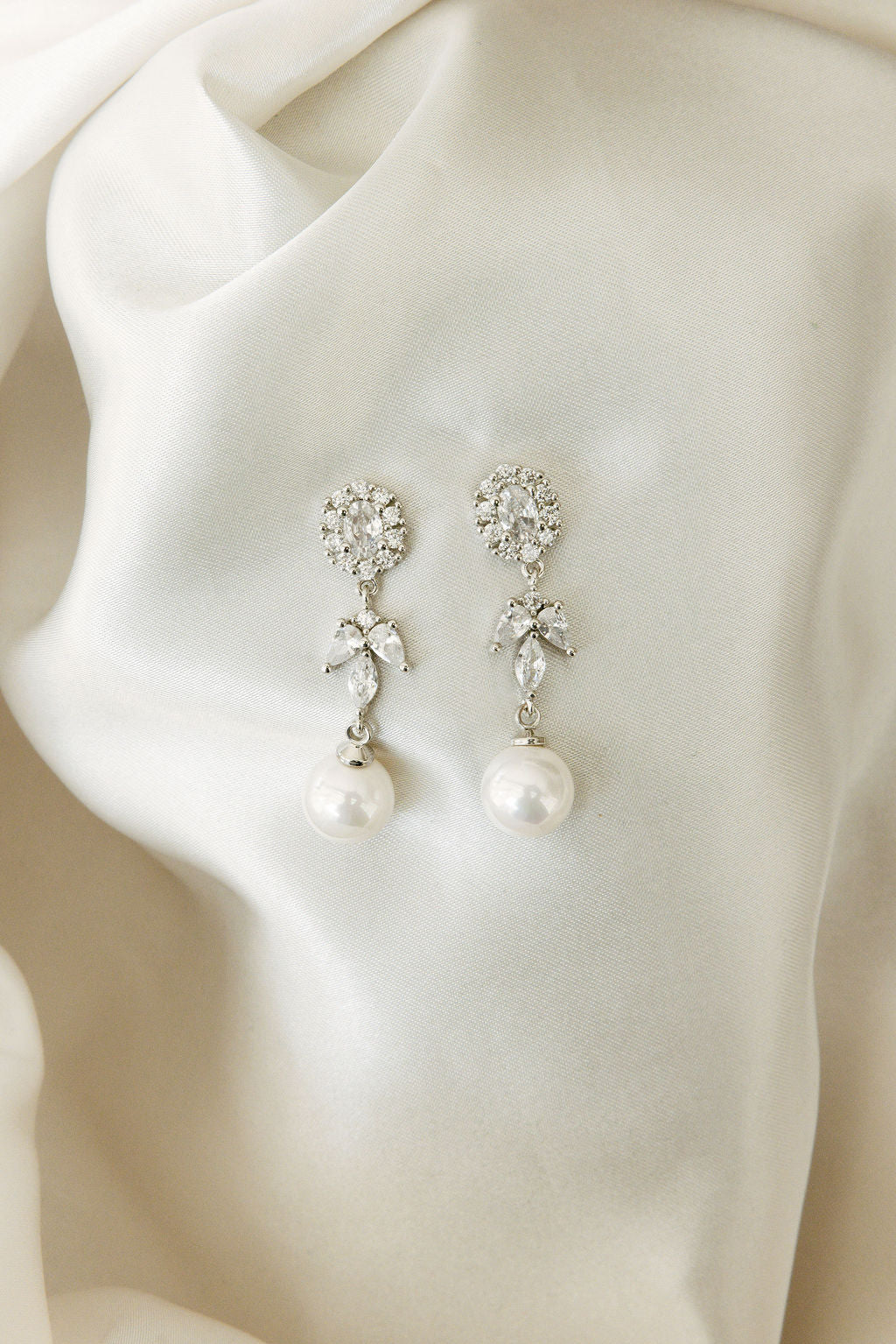Palace Pearl and Crystal Drop Earrings – Untamed Petals
