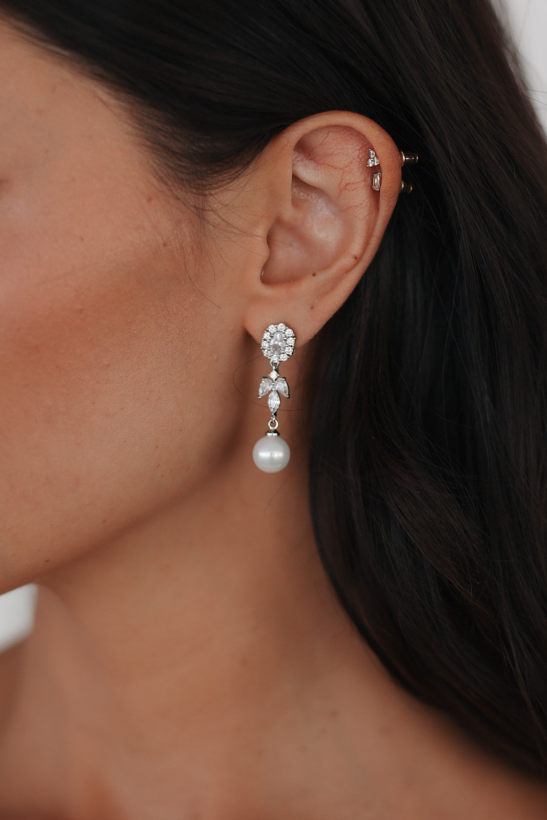 Palace Pearl and Crystal Drop Earrings – Untamed Petals