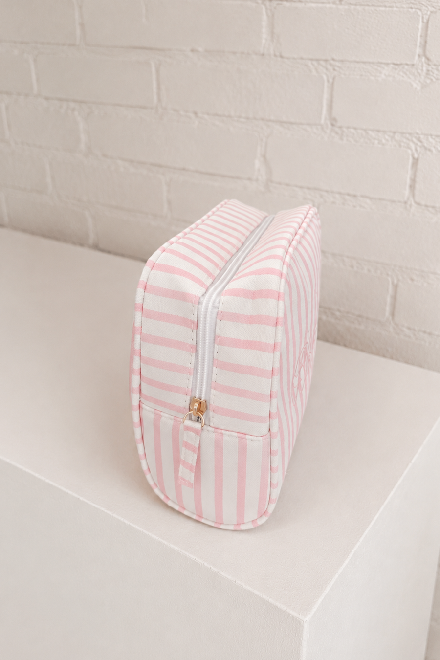 Bridesmaid Striped Cosmetic Bag