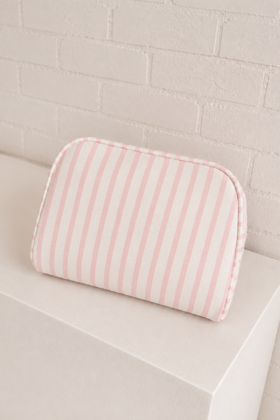 Flower Girl Striped Cosmetic Bag
