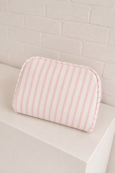 Bridesmaid Striped Cosmetic Bag