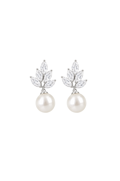Lennox Pearl and Crystal Earrings