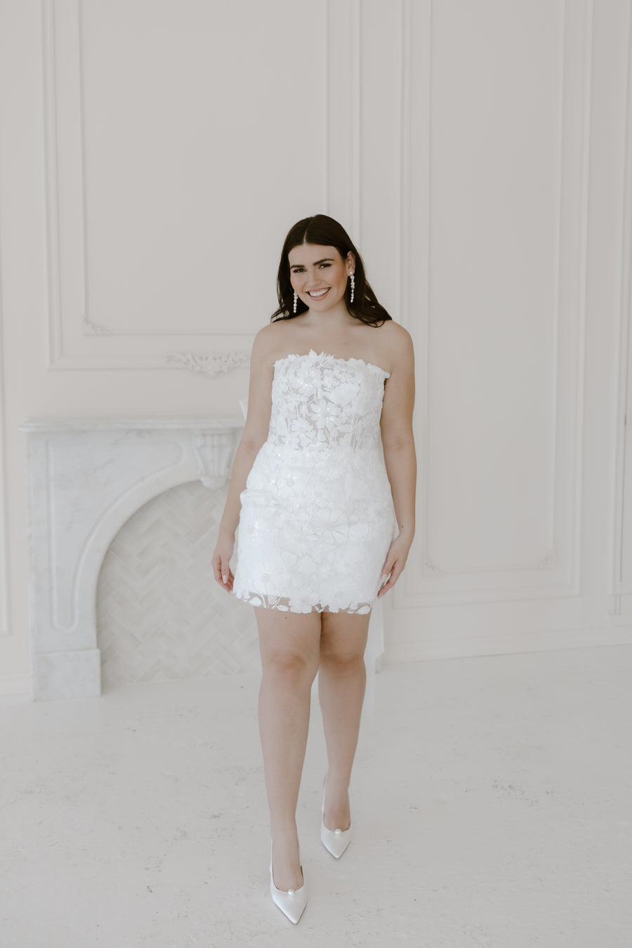 Rosalie Bow Mini Dress Untamed Petals Rosalie Bow Mini Dress Untamed Petals