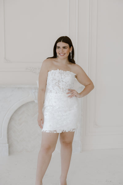 Rosalie Mini Dress Size 8 - SAMPLE SALE - Damaged