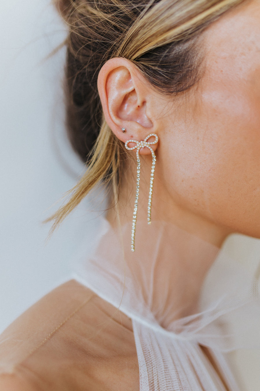 Royalty Bow Earrings - SAMPLE SALE