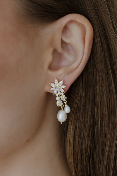 Seraphina Pearl Drop Earrings