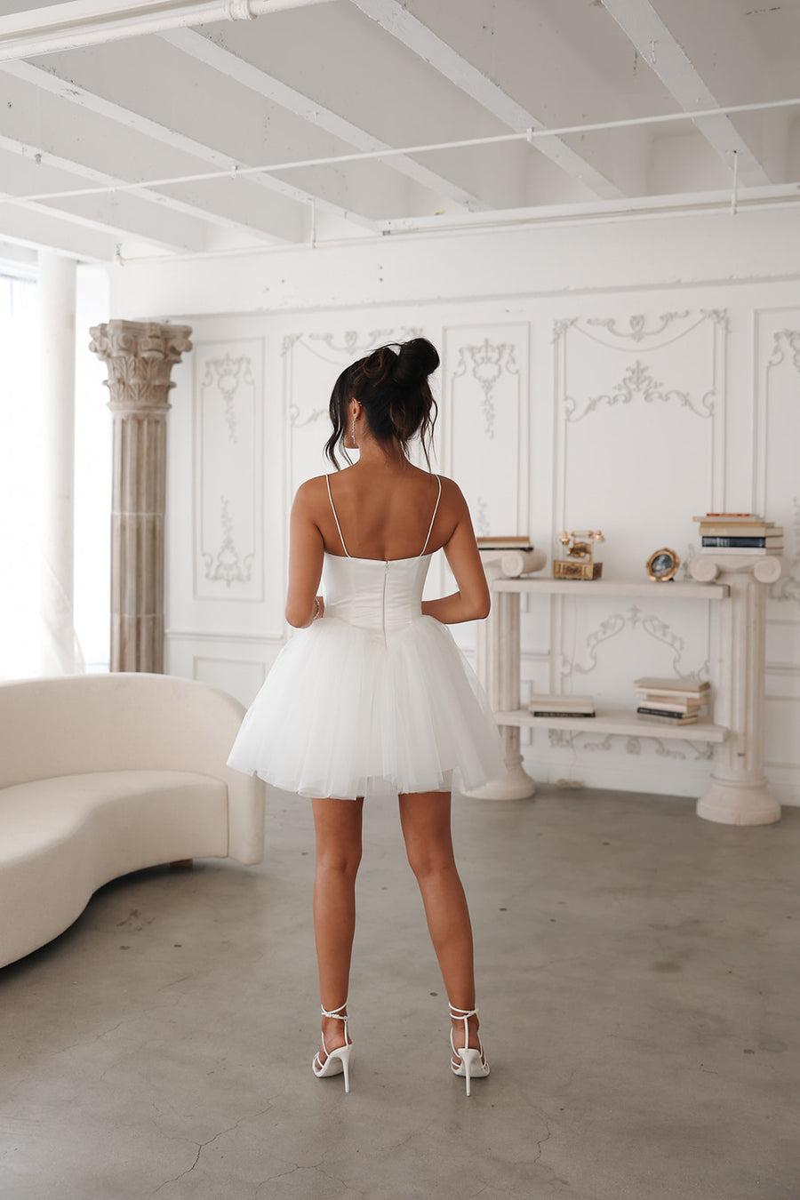serendipity mini dress in fairy floss aureta Aureta. Serendipity Mini Dress in Fairy Floss