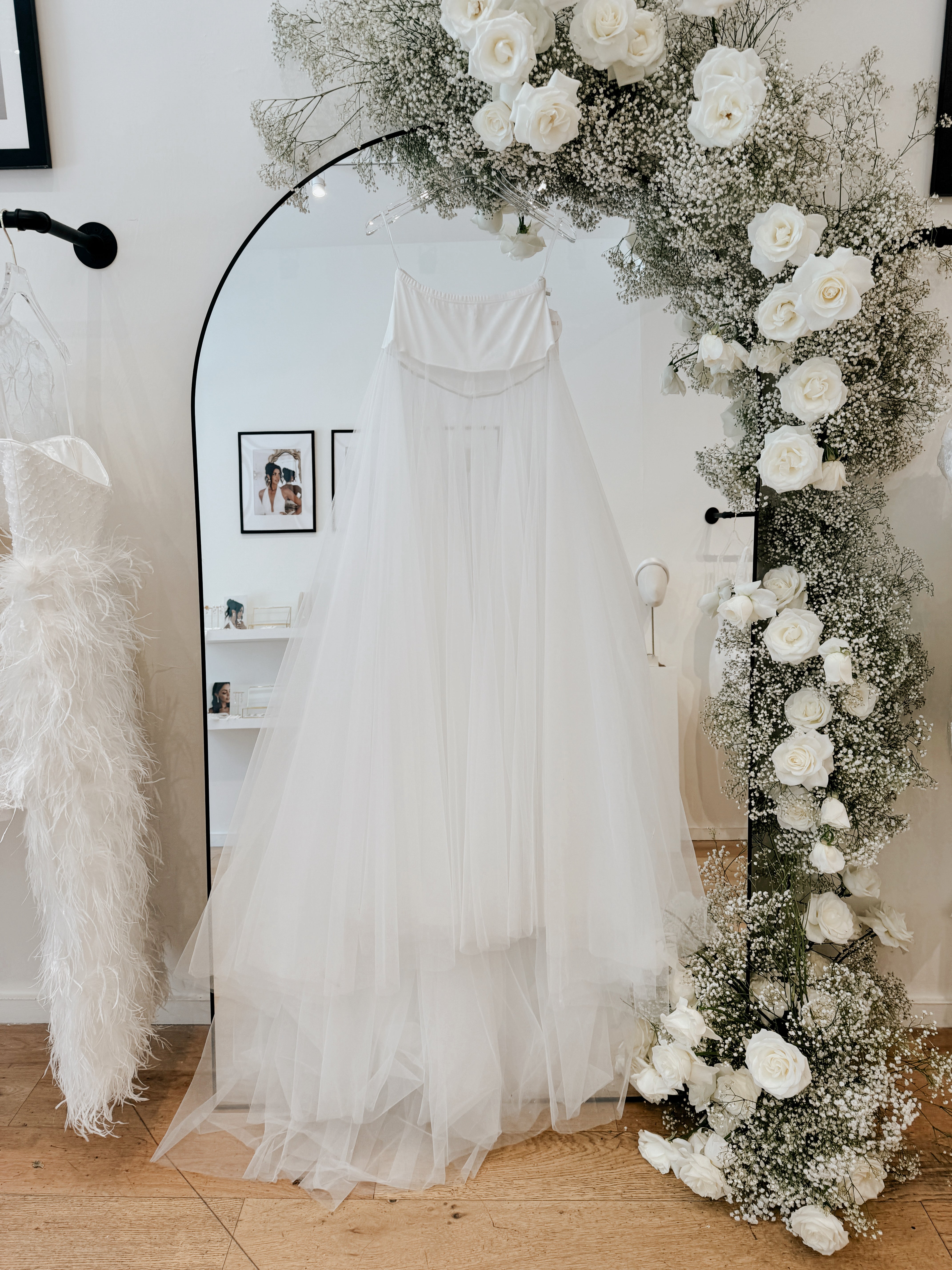 Flower tulle blouse 【White】 file.jpg